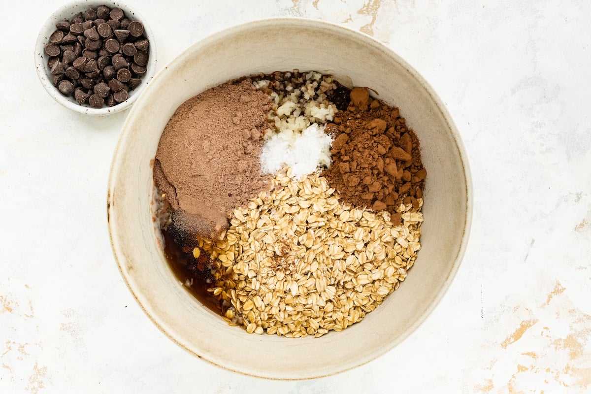 Cauliflower Brownie Baked Oatmeal Eating Bird Food