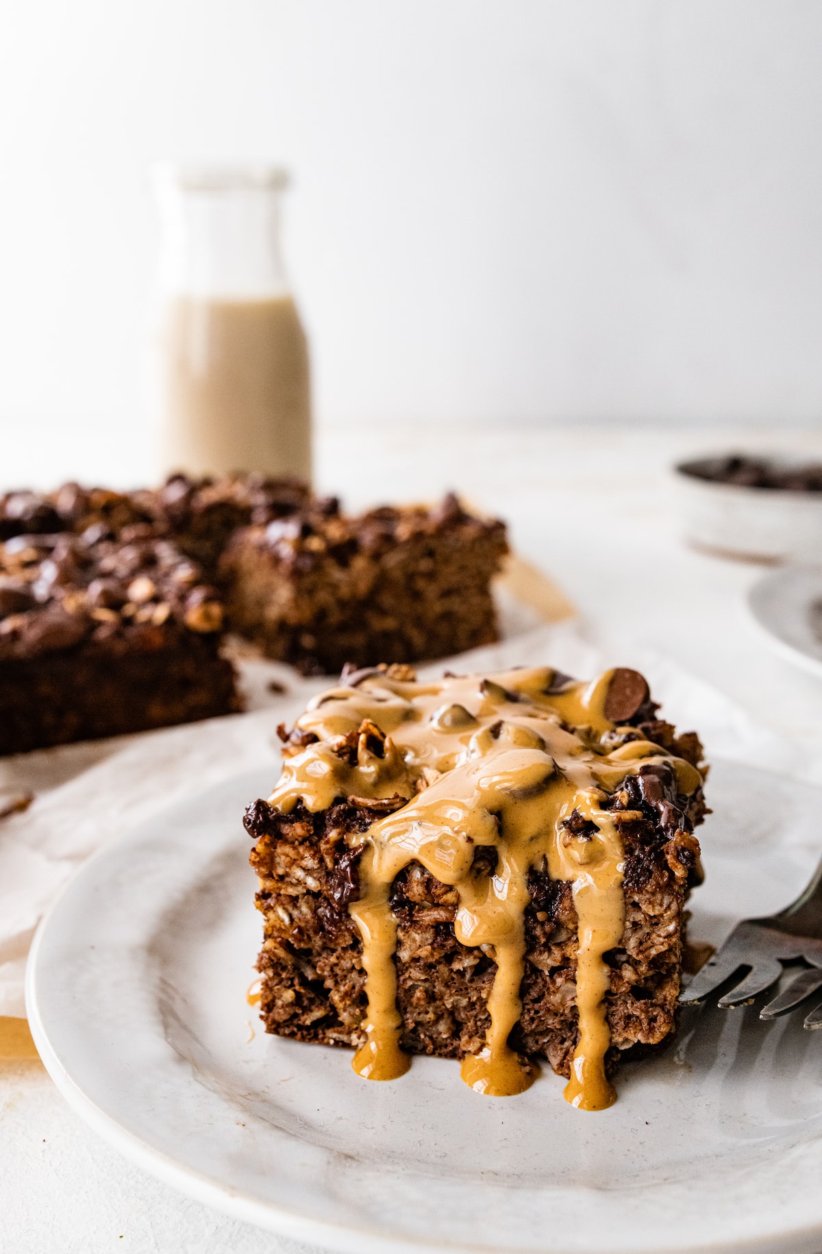 Cauliflower Brownie Baked Oatmeal Eating Bird Food
