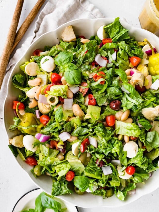 Vegetarian Antipasto Salad - Eating Bird Food