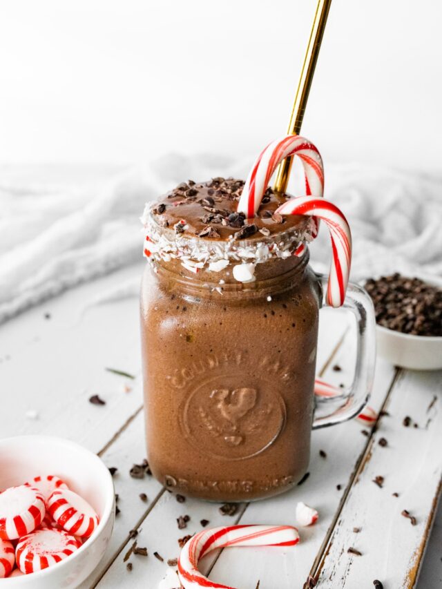 Chocolate Peppermint Smoothie Eating Bird Food