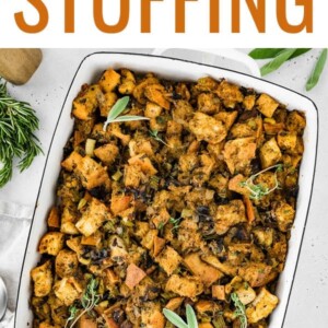 Thanksgiving Sourdough Stuffing {Outside of Turkey} - FeelGoodFoodie