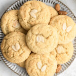 Gluten-free and grain-free almond cookies on a plate.