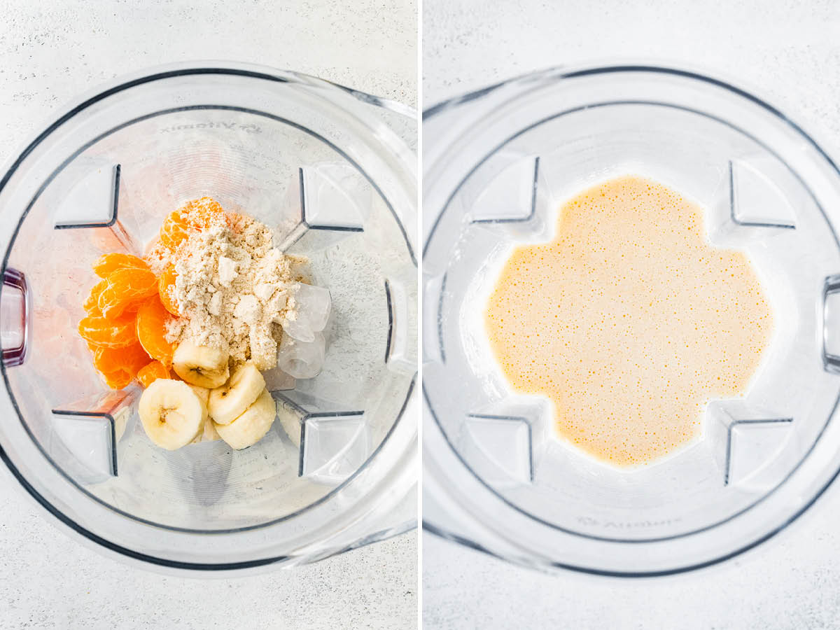 Clementine Smoothie Eating Bird Food