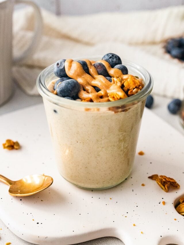 Blended Overnight Oats Eating Bird Food