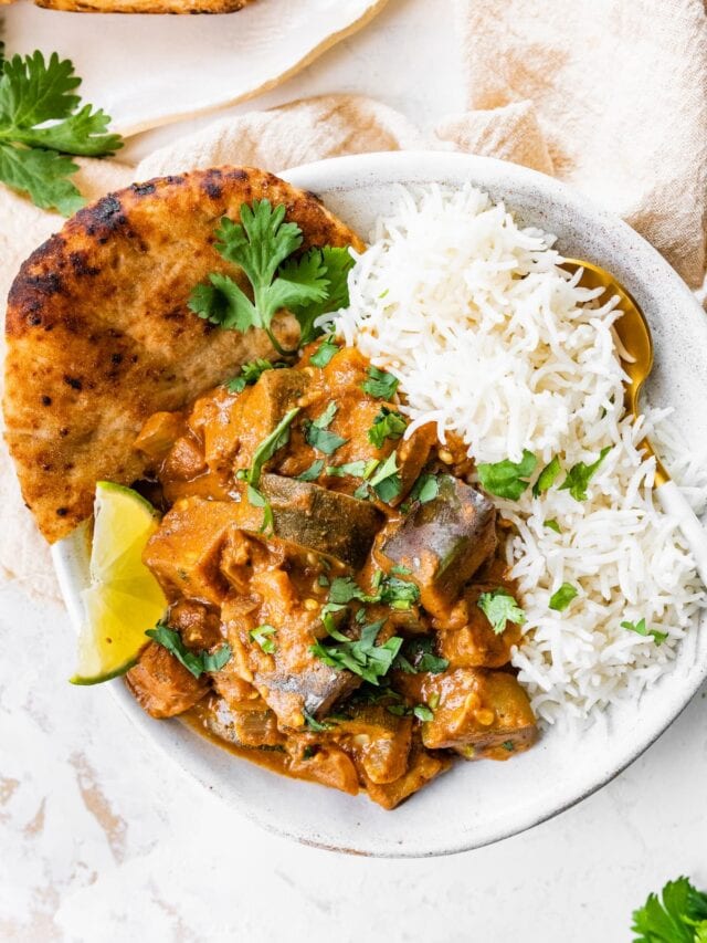 Eggplant Curry Eating Bird Food