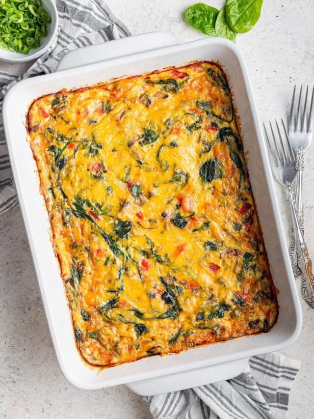 Vegetarian Hash Brown Breakfast Casserole Eating Bird Food