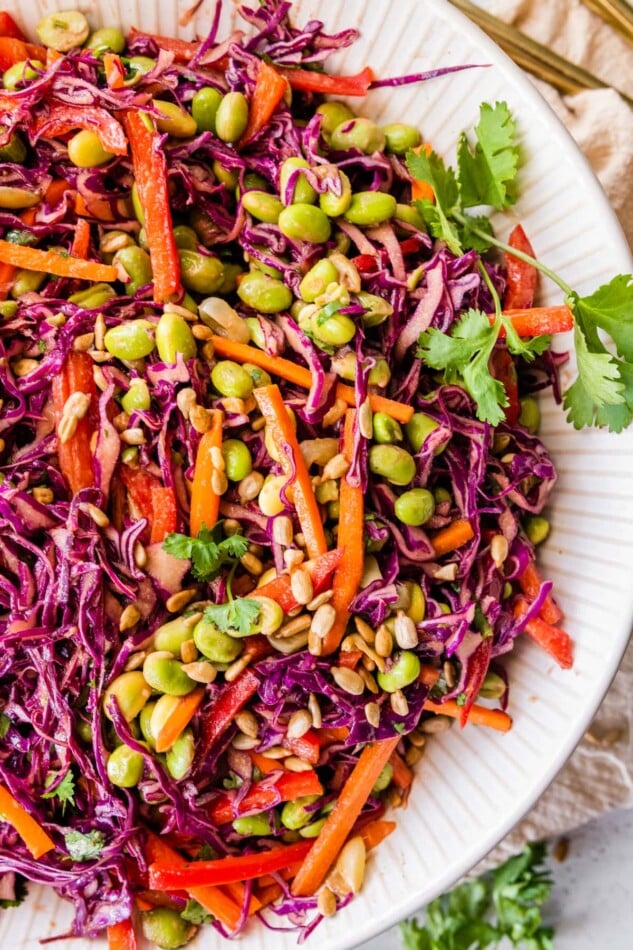 Asian edamame salad.