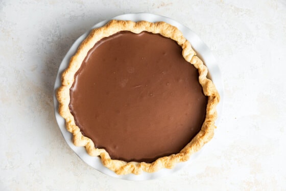 Vegan chocolate pie.