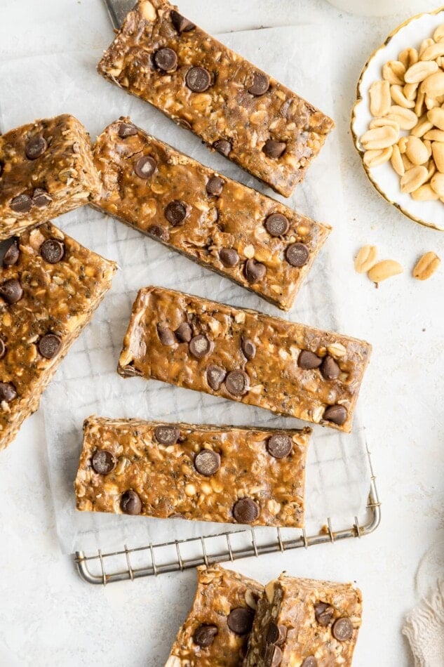 Chocolate peanut butter granola bars.