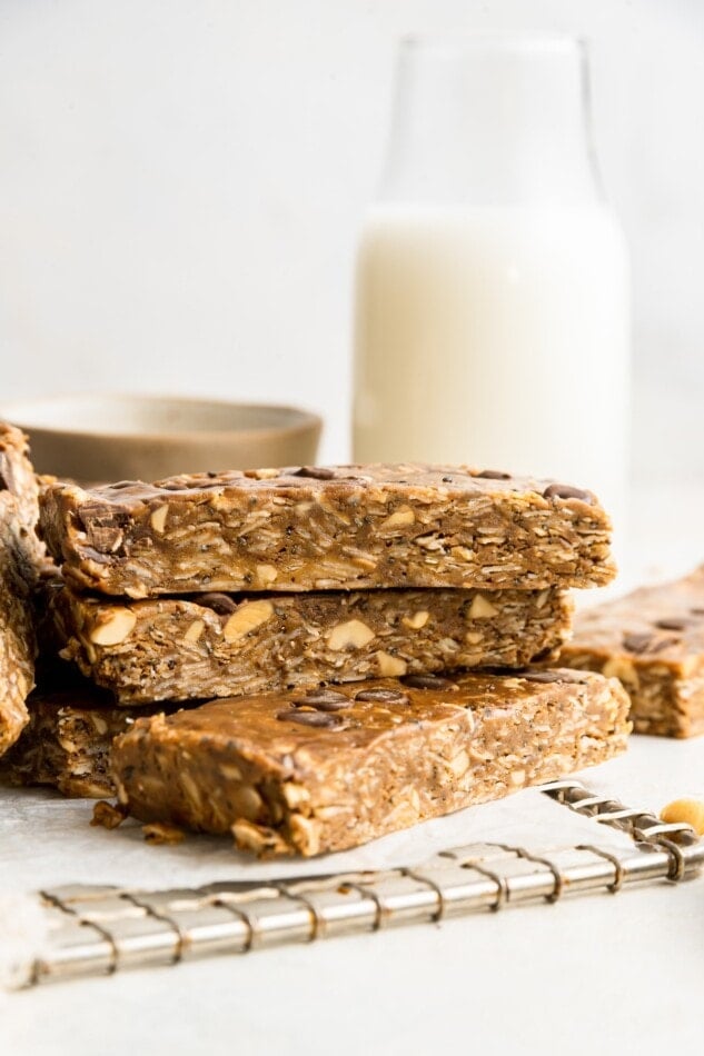 A stack of granola bars.