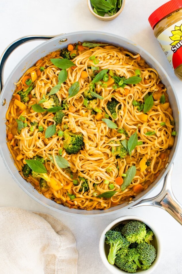 Coconut Curry SunButter noodles.