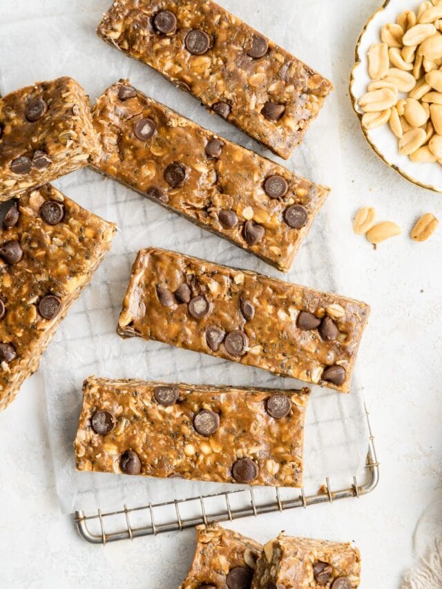 Chocolate Peanut Butter Granola Bars Eating Bird Food