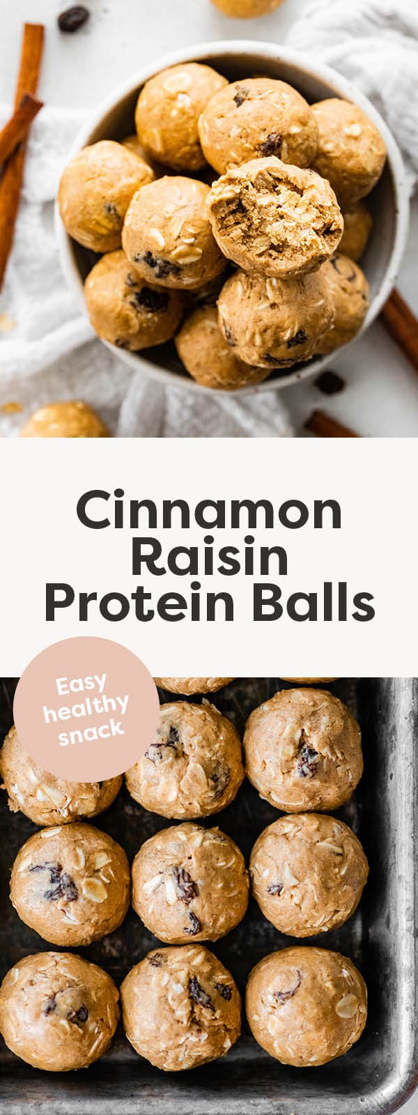 Cinnamon Raisin Protein Balls - Eating Bird Food