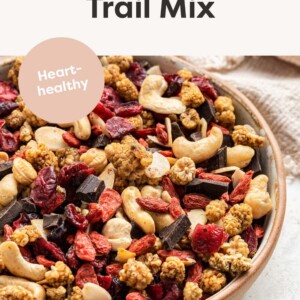 A bowl of superfood trail mix.