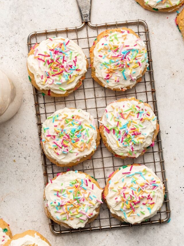 Healthy GlutenFree Birthday Cake Cookies Eating Bird Food