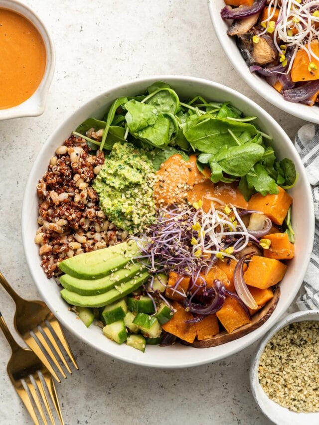 Mother Earth Bowl Eating Bird Food