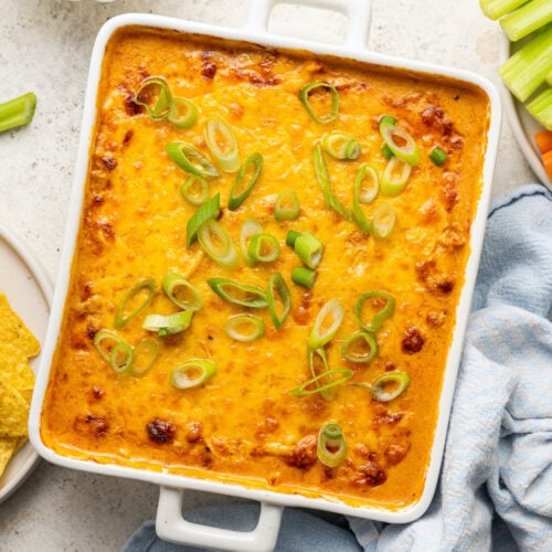 Healthy Buffalo Chicken Dip - Eating Bird Food