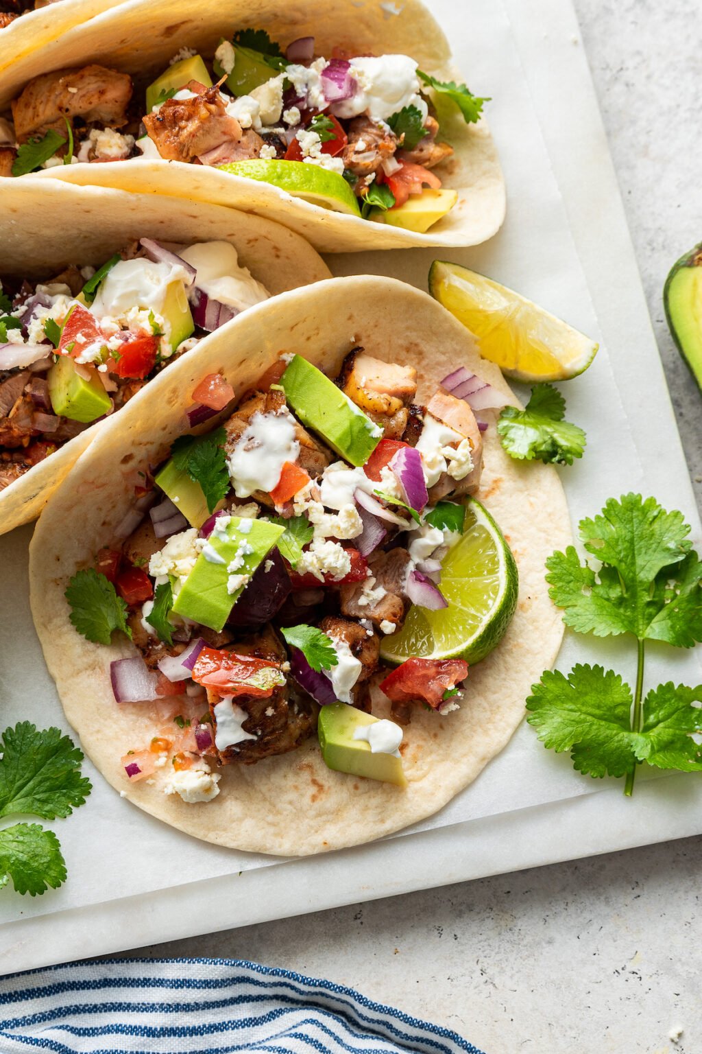 Healthy Chicken Tacos Eating Bird Food