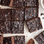 Chickpea brownie squares.