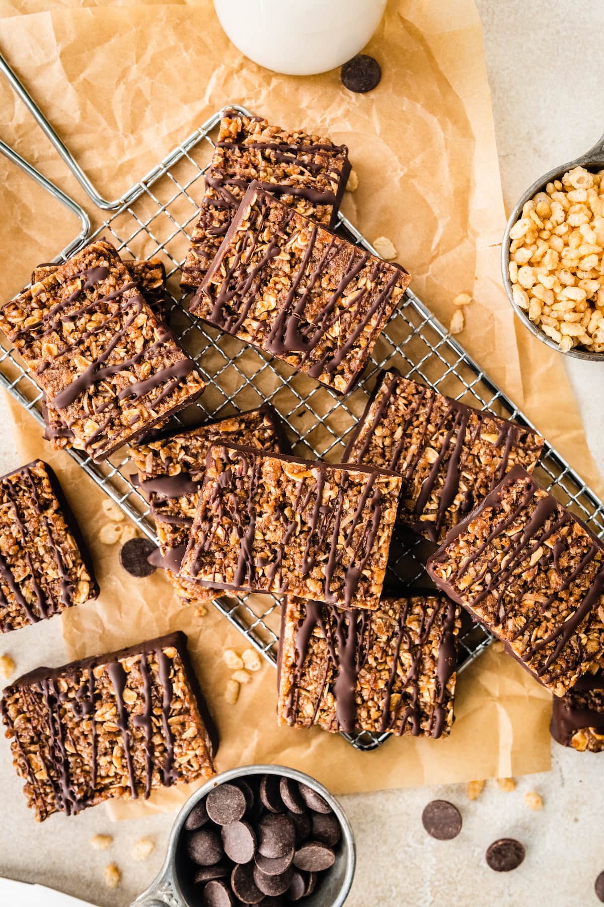 Crunchy protein bars.