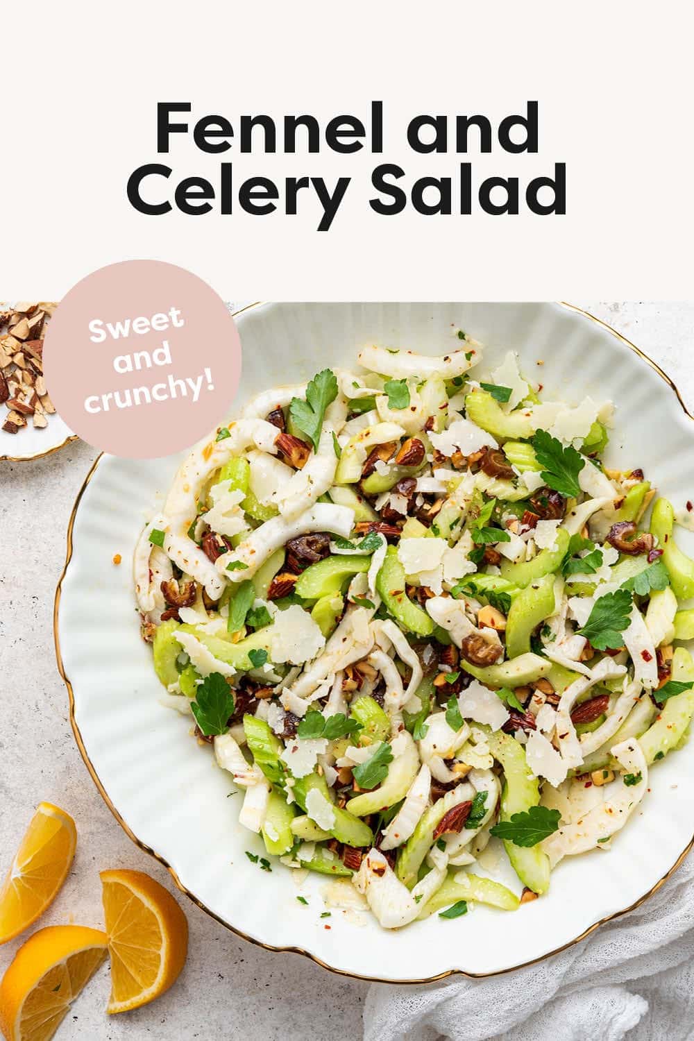 Fennel and Celery Salad Eating Bird Food