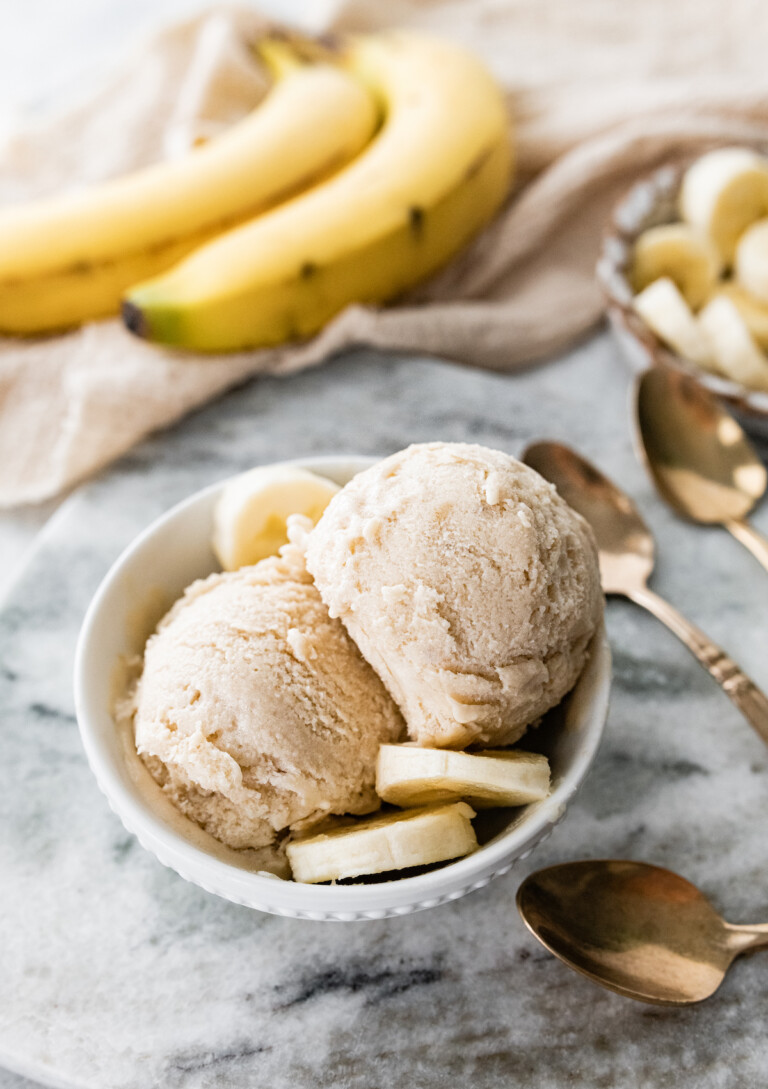 2Ingredient Banana Frozen Yogurt Eating Bird Food
