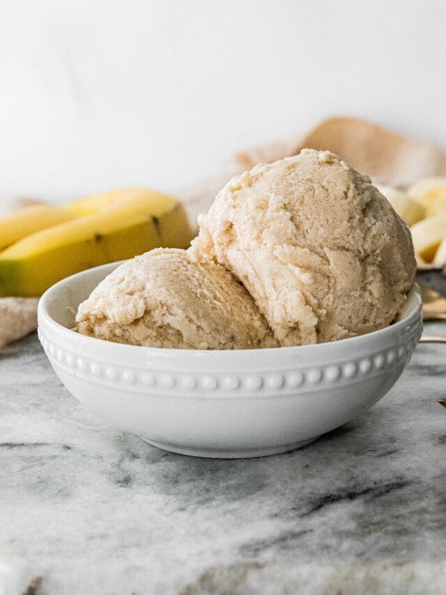 2Ingredient Banana Frozen Yogurt Eating Bird Food