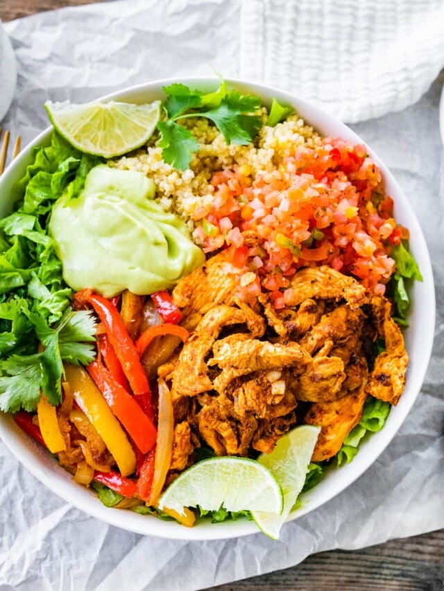 Chicken Fajita Bowls Eating Bird Food