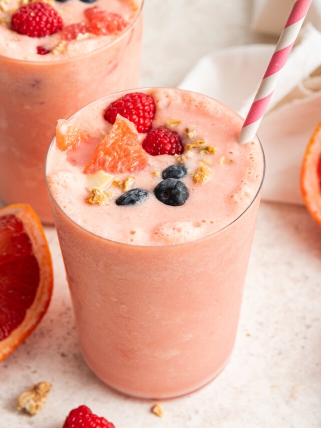 Grapefruit Smoothie Eating Bird Food
