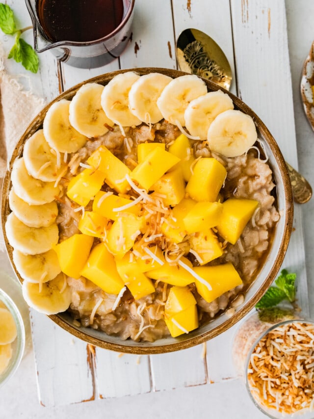 Tropical Oatmeal Eating Bird Food