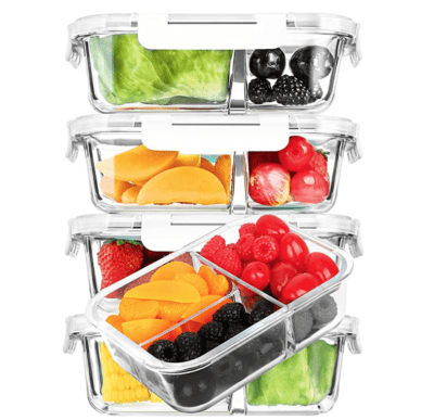 M MCIRCO Glass Meal Prep Containers