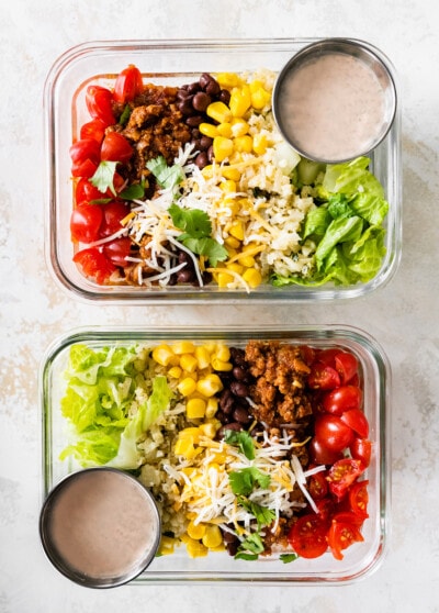 Turkey Taco Meal Prep Bowl - Eating Bird Food
