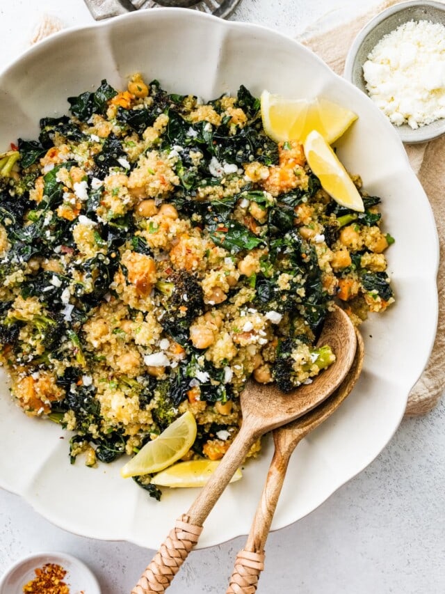 Roasted Broccoli Quinoa Salad - Eating Bird Food