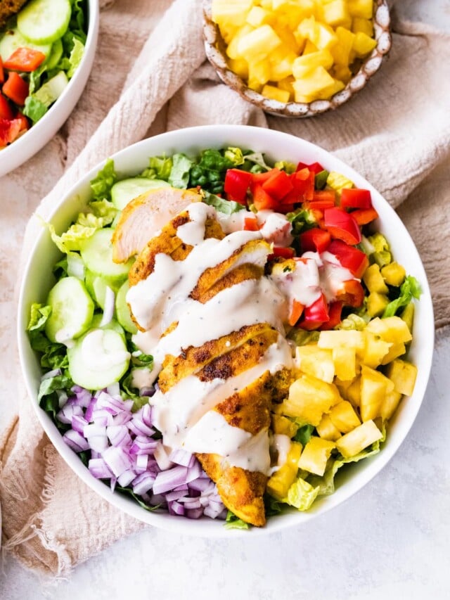 Thai Curry Chicken Salad Eating Bird Food