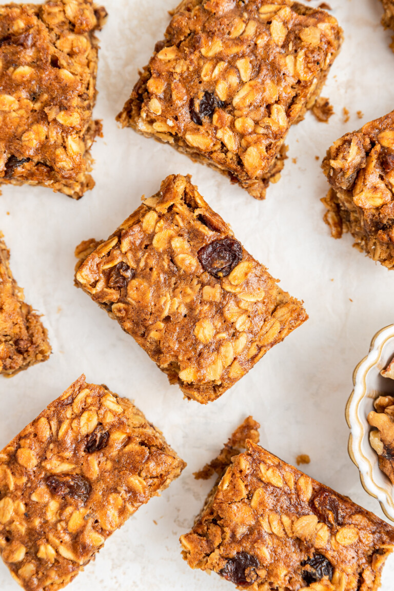 Healthy Banana Oat Bars Eating Bird Food