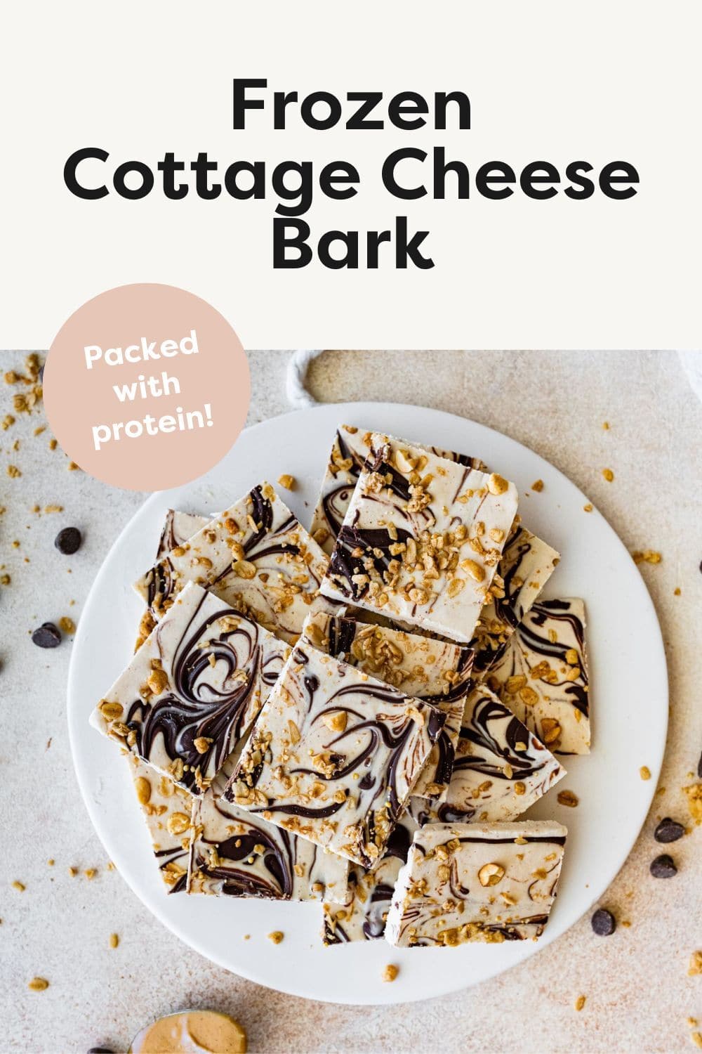 Frozen Cottage Cheese Bark - Eating Bird Food