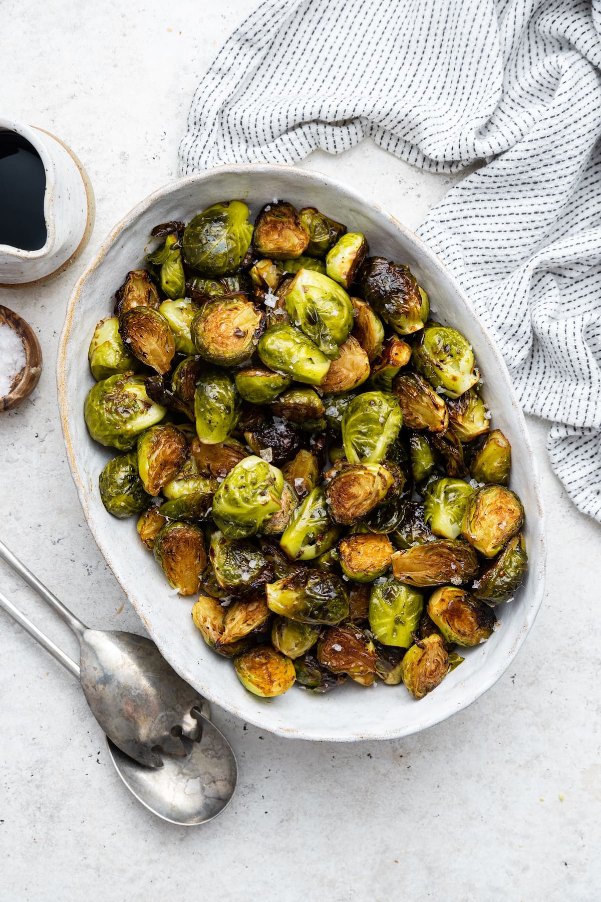 Balsamic Brussels Sprouts in a large dish.