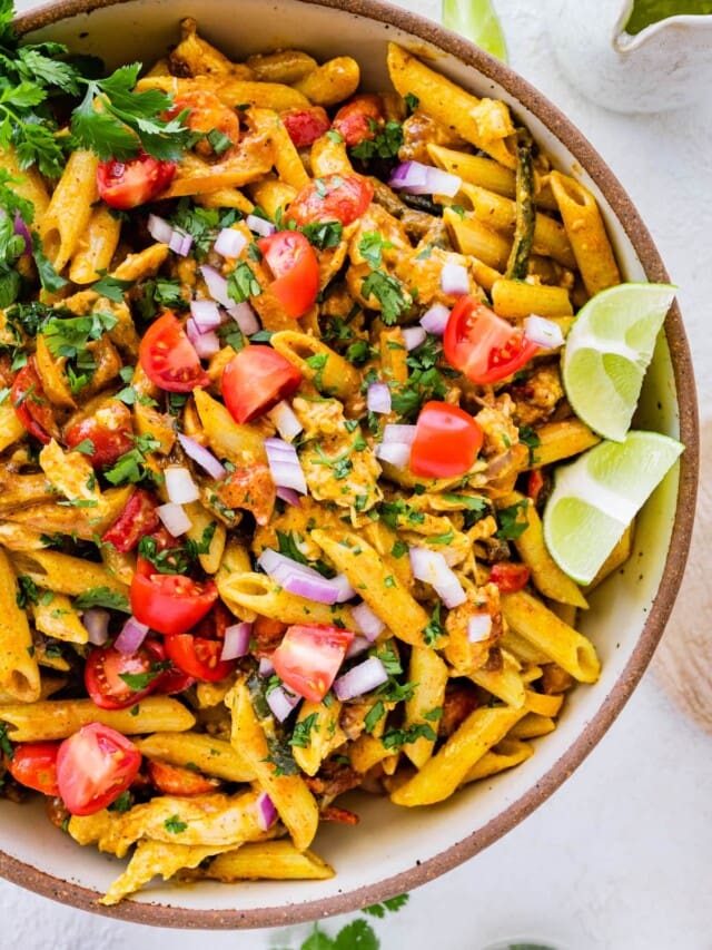 Chicken Fajita Pasta Salad Eating Bird Food