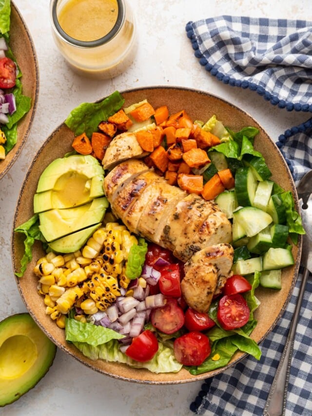 Grilled Chicken Salad Eating Bird Food grilled-chicken-salad-eating-bird-food