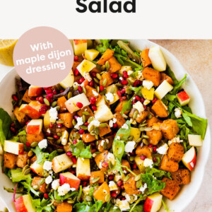 Thanksgiving Salad in a serving bowl.