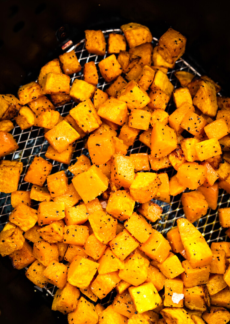 Air Fryer Butternut Squash Eating Bird Food