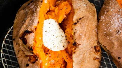 Air fryer sweet potato whole cheap