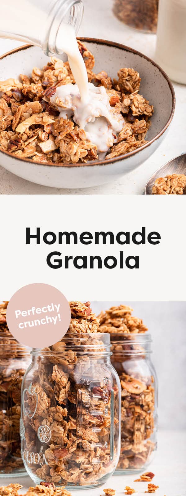 Homemade Granola Eating Bird Food