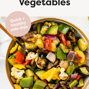 Photo of Air Fryer Vegetables in a bowl.