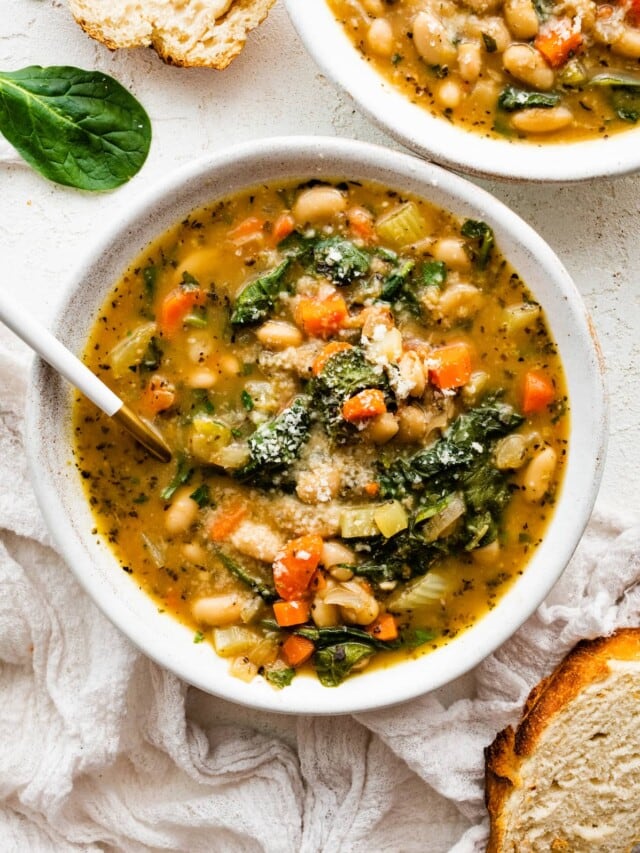 Mediterranean White Bean Soup Eating Bird Food