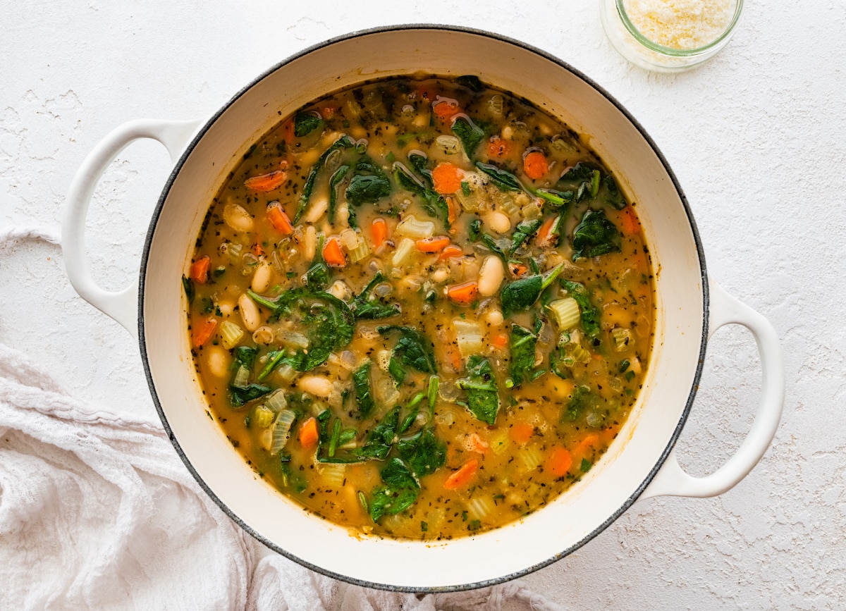 Mediterranean White Bean Soup - Eating Bird Food