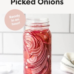 Pickled Onions in a jar.