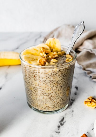 Banana Chia Pudding - Eating Bird Food