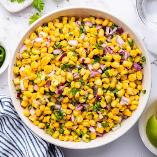 Easy Corn Salsa (Chipotle Copycat) - Eating Bird Food