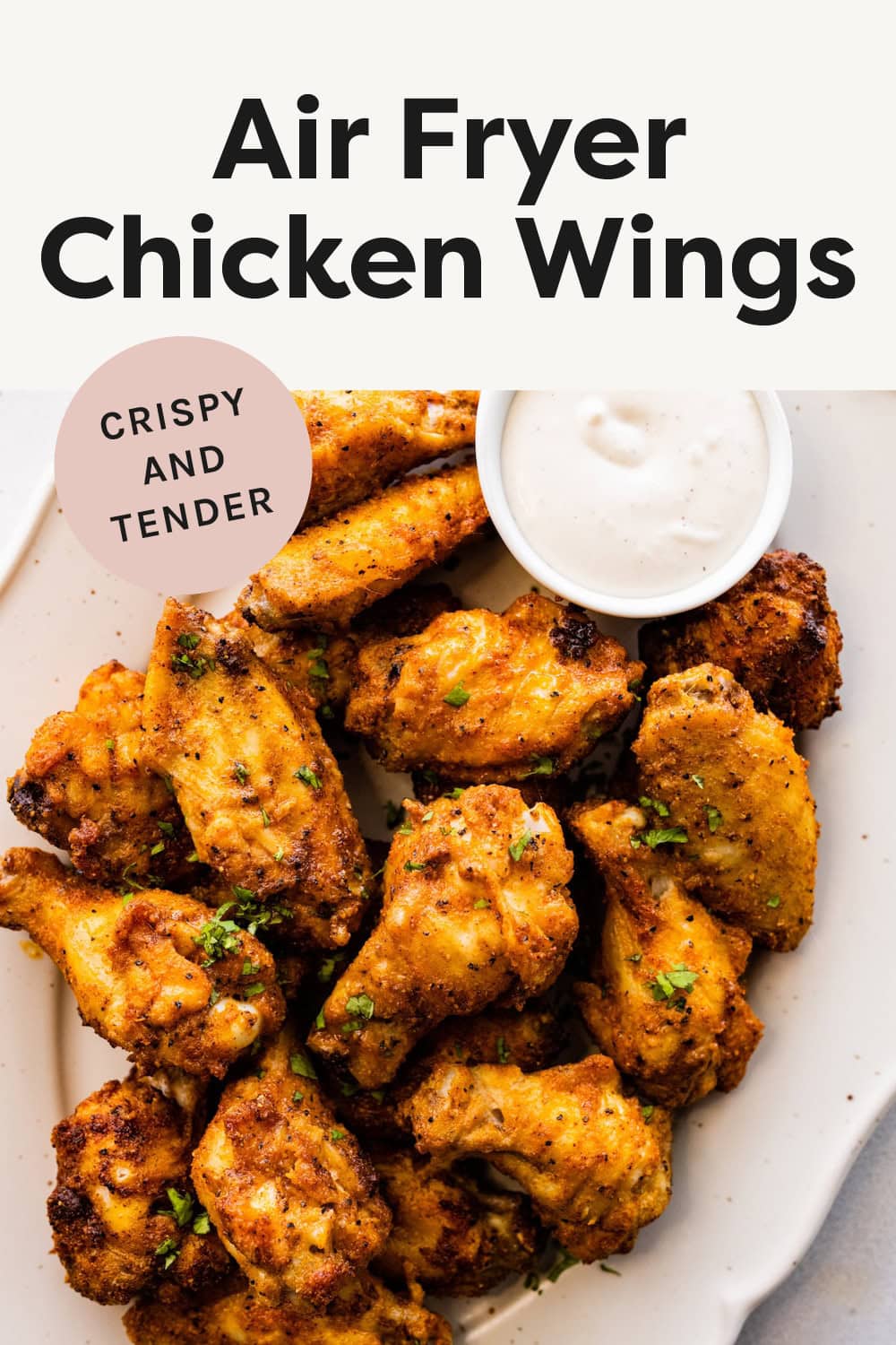 Crispy Air Fryer Chicken Wings Eating Bird Food